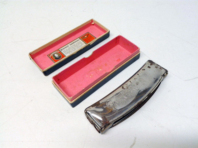 armonica +caja hohner instrumento musica viento metal carton 3x13.7x5 1u